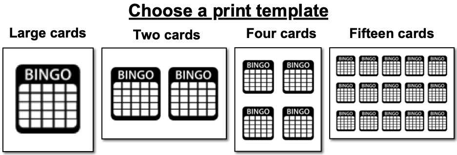 Bingo tickets online generator